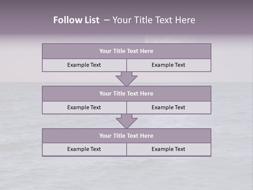 Dark Moonlight Ocean PowerPoint Template