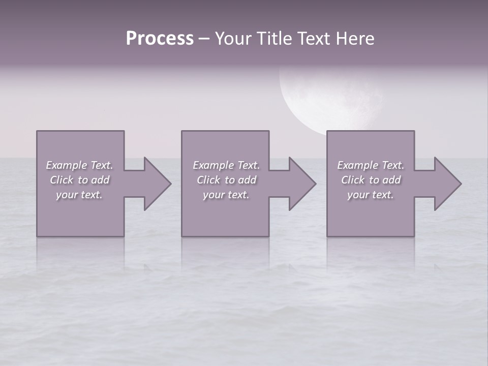Dark Moonlight Ocean PowerPoint Template