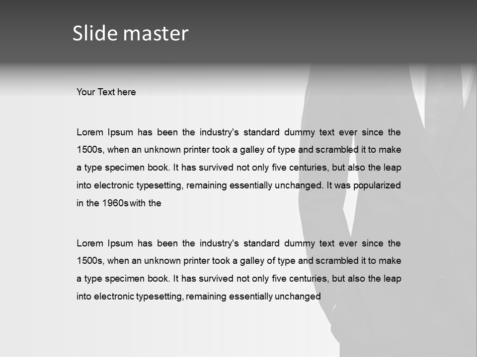 Elegance Shirt Formal Wear PowerPoint Template