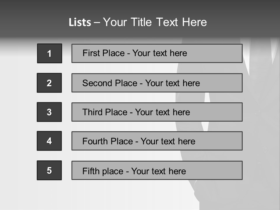 Elegance Shirt Formal Wear PowerPoint Template