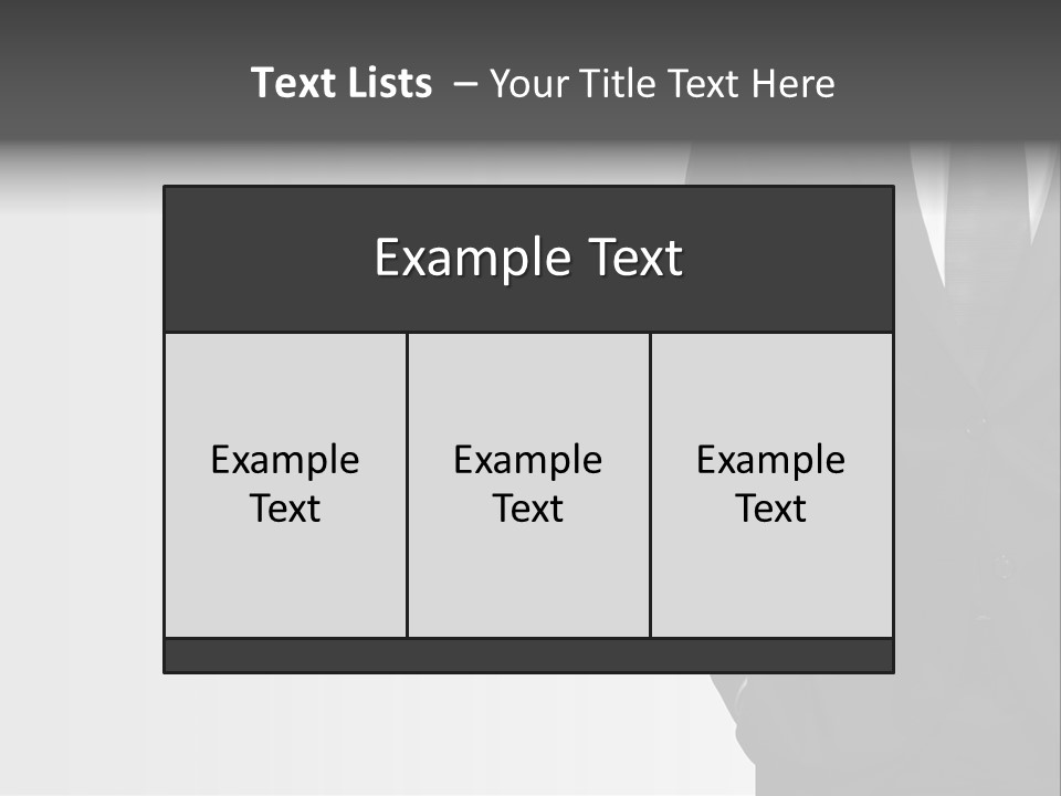 Elegance Shirt Formal Wear PowerPoint Template