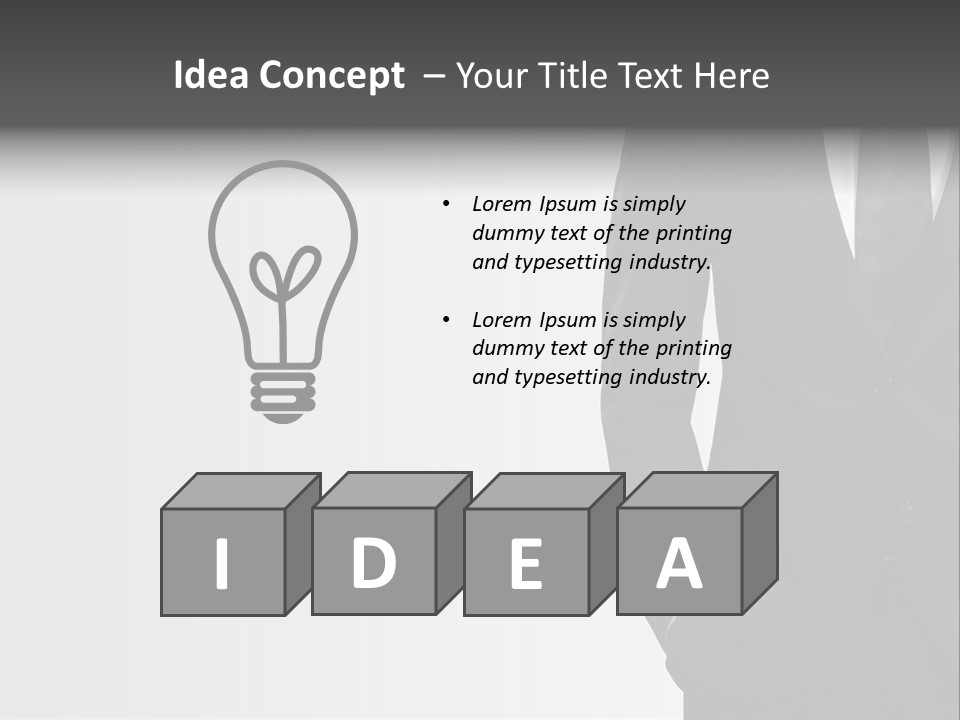 Elegance Shirt Formal Wear PowerPoint Template