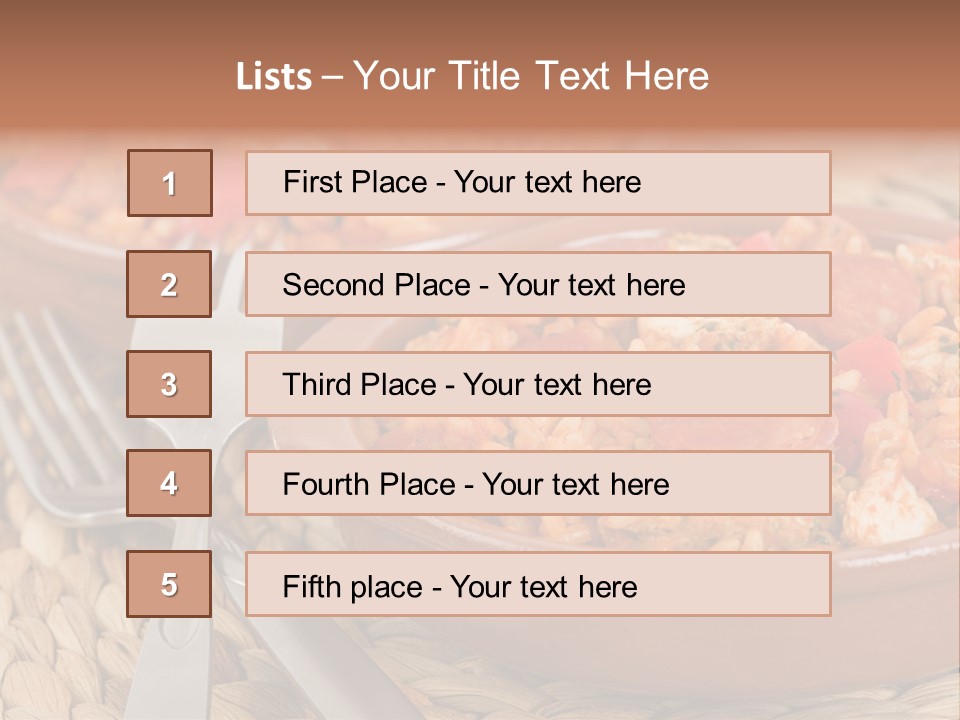 Style Meal Rustic PowerPoint Template