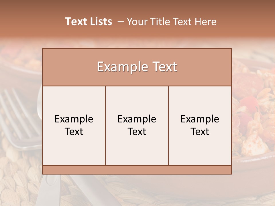 Style Meal Rustic PowerPoint Template