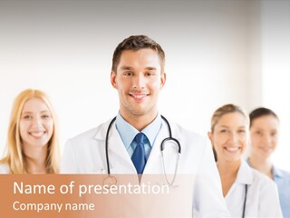 A Group Of Doctors Standing In Front Of A Whiteboard PowerPoint Template