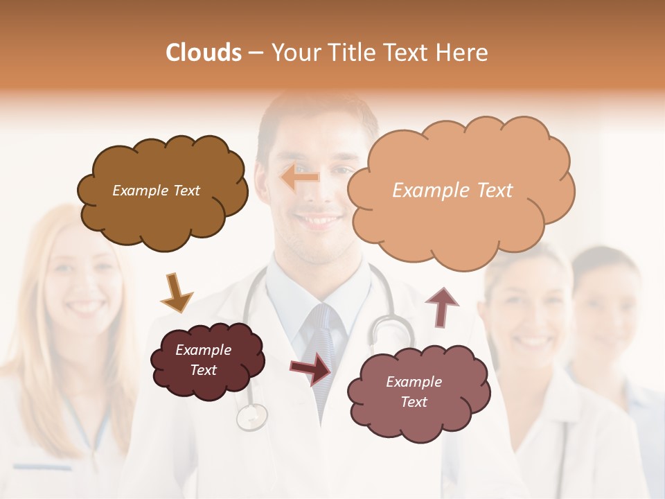 A Group Of Doctors Standing In Front Of A Whiteboard PowerPoint Template