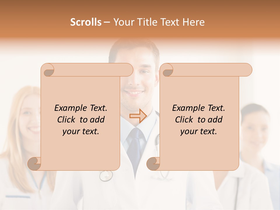 A Group Of Doctors Standing In Front Of A Whiteboard PowerPoint Template