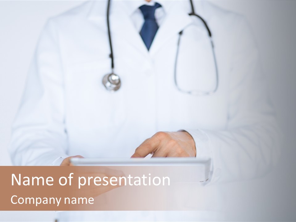 Man Clinic Hospital PowerPoint Template