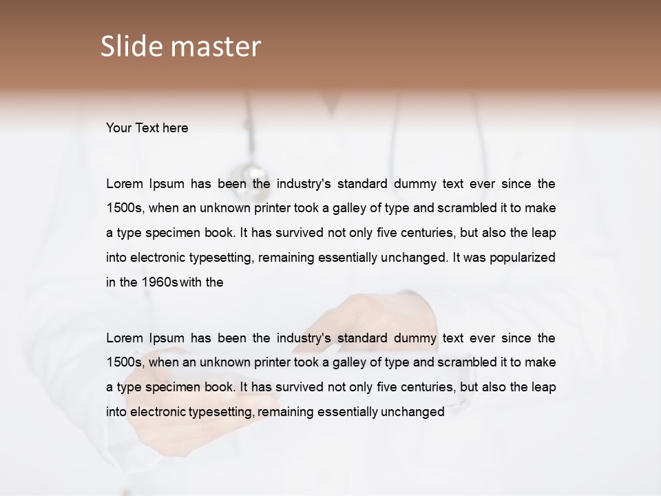 Man Clinic Hospital PowerPoint Template