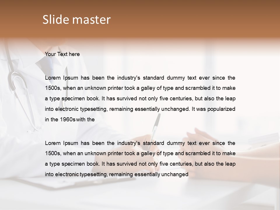 Man Clinic Hospital PowerPoint Template