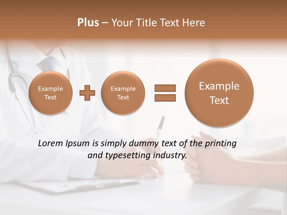 Man Clinic Hospital PowerPoint Template