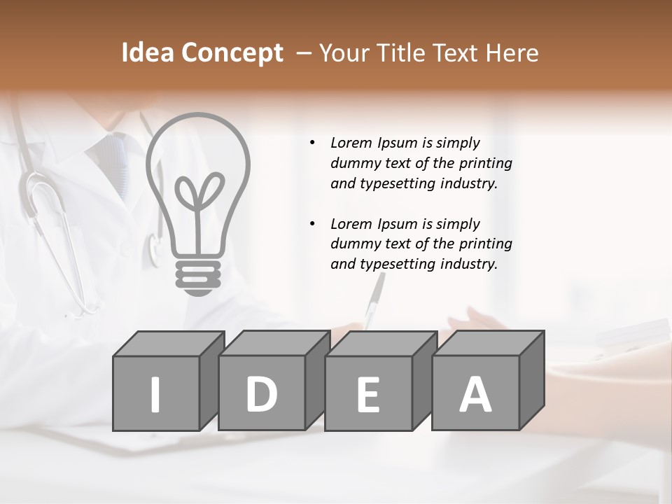 Man Clinic Hospital PowerPoint Template