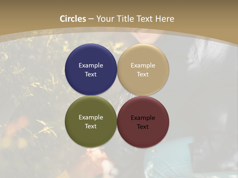 A Woman Sitting On The Ground With A Black Purse PowerPoint Template