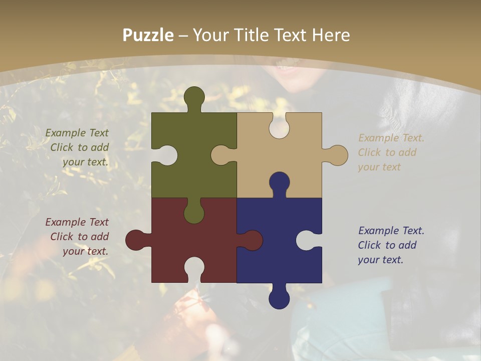 A Woman Sitting On The Ground With A Black Purse PowerPoint Template