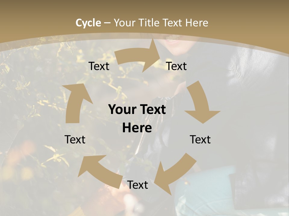 A Woman Sitting On The Ground With A Black Purse PowerPoint Template