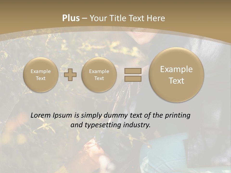 A Woman Sitting On The Ground With A Black Purse PowerPoint Template