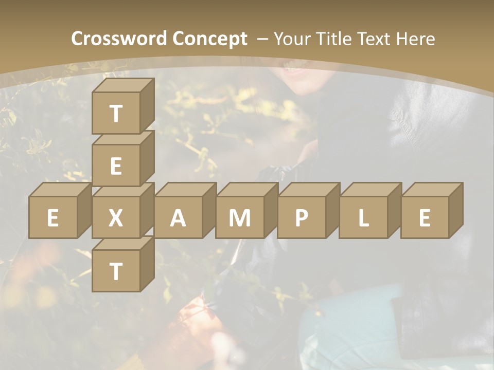 A Woman Sitting On The Ground With A Black Purse PowerPoint Template