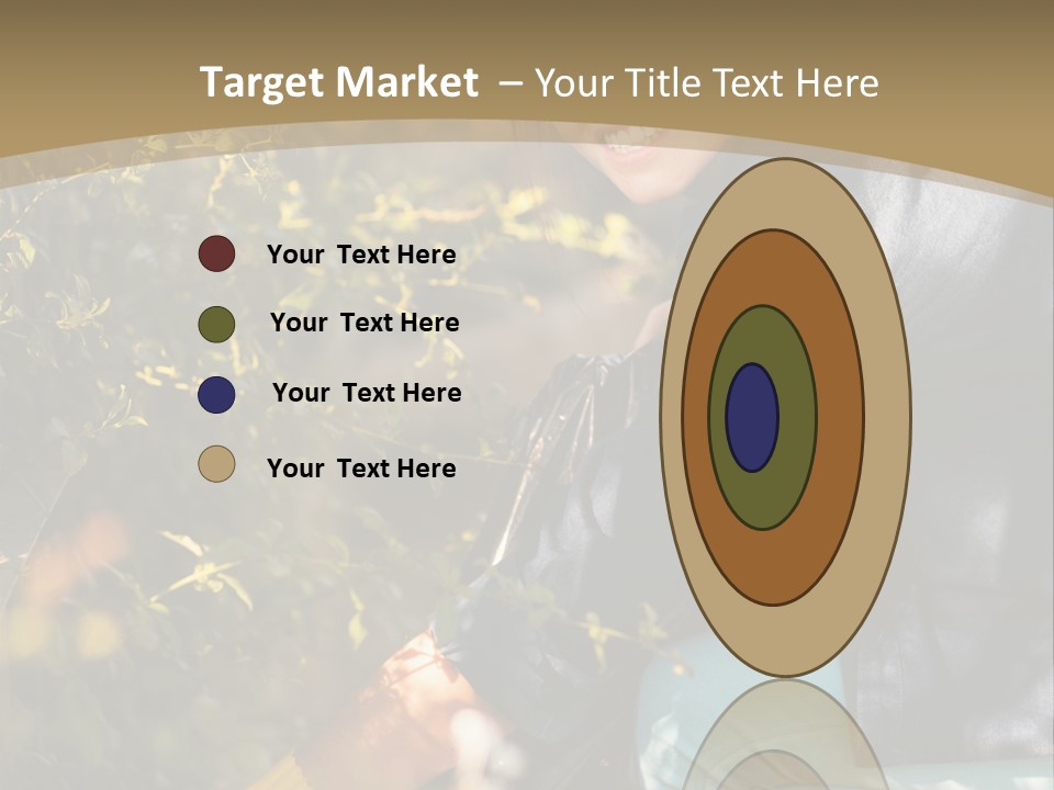 A Woman Sitting On The Ground With A Black Purse PowerPoint Template