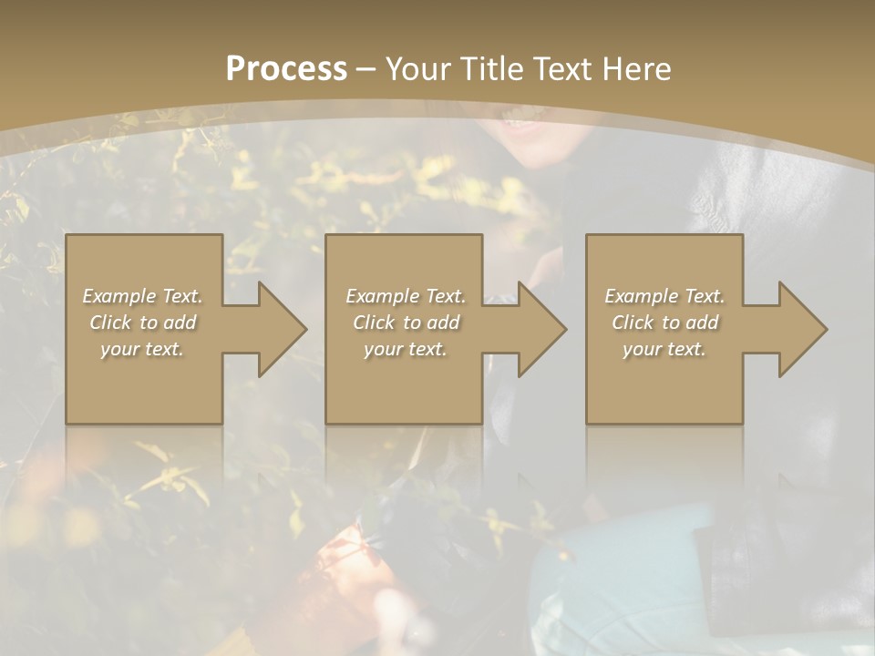 A Woman Sitting On The Ground With A Black Purse PowerPoint Template