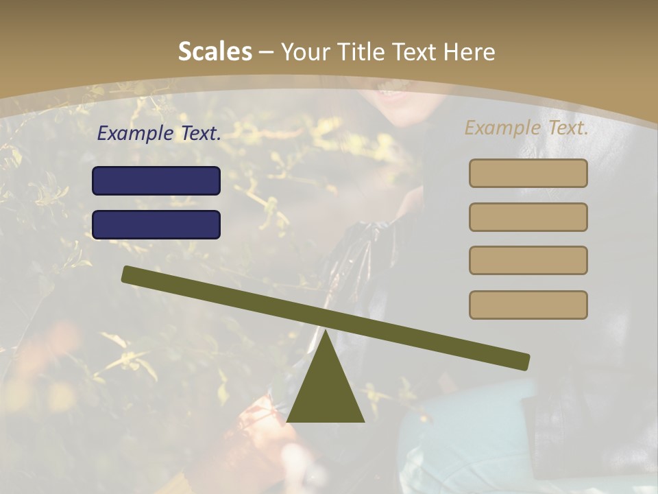 A Woman Sitting On The Ground With A Black Purse PowerPoint Template