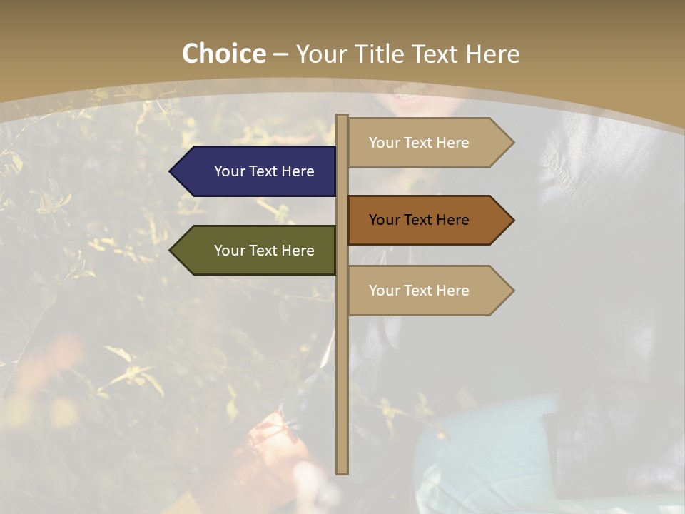 A Woman Sitting On The Ground With A Black Purse PowerPoint Template