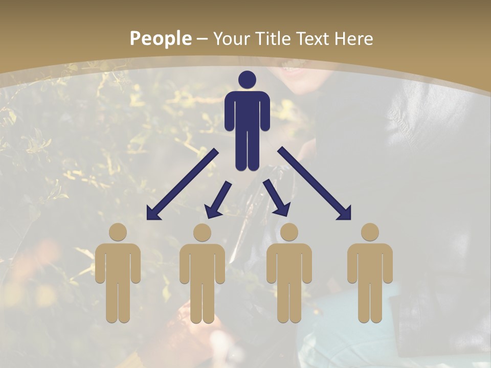 A Woman Sitting On The Ground With A Black Purse PowerPoint Template