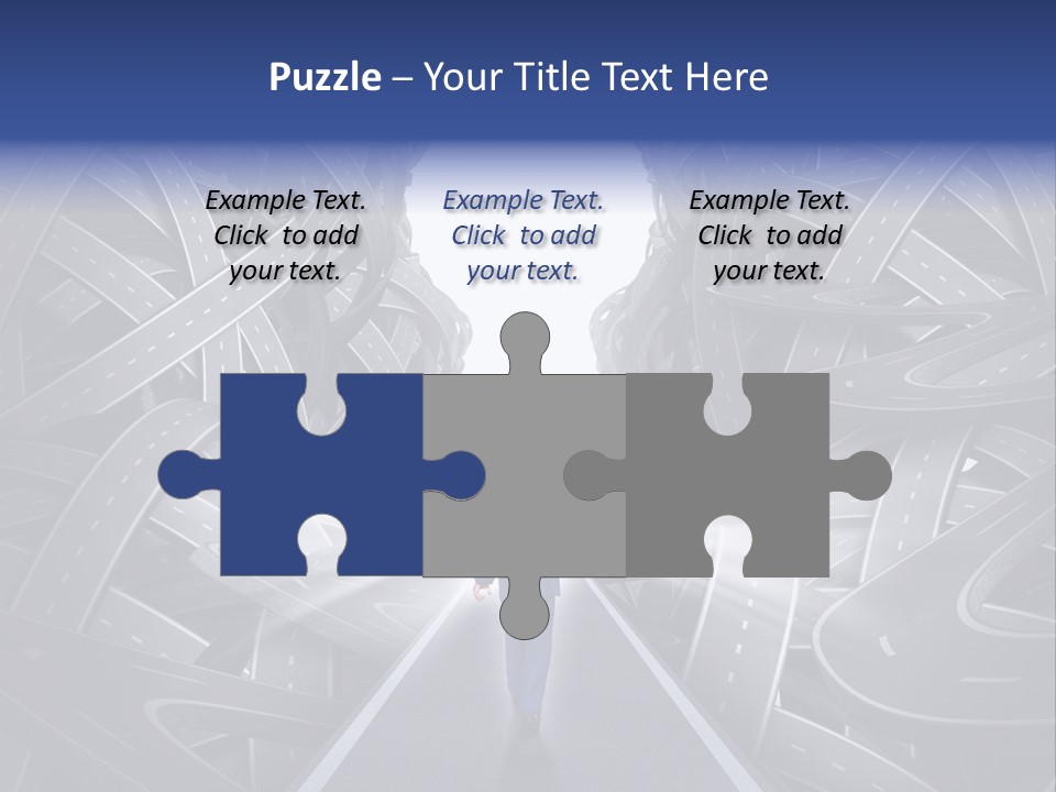 Straight Path Strategy Stay On Course PowerPoint Template