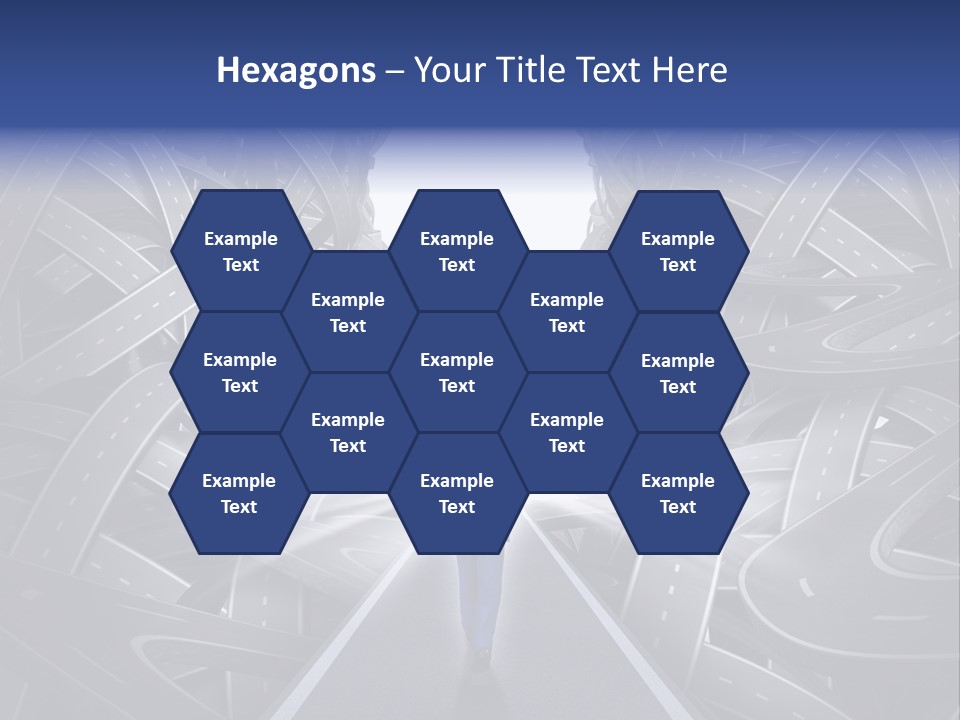 Straight Path Strategy Stay On Course PowerPoint Template