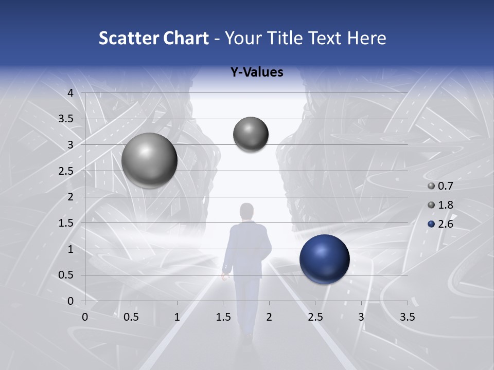 Straight Path Strategy Stay On Course PowerPoint Template
