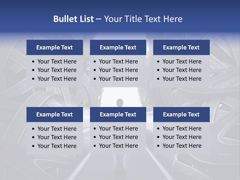 Straight Path Strategy Stay On Course PowerPoint Template
