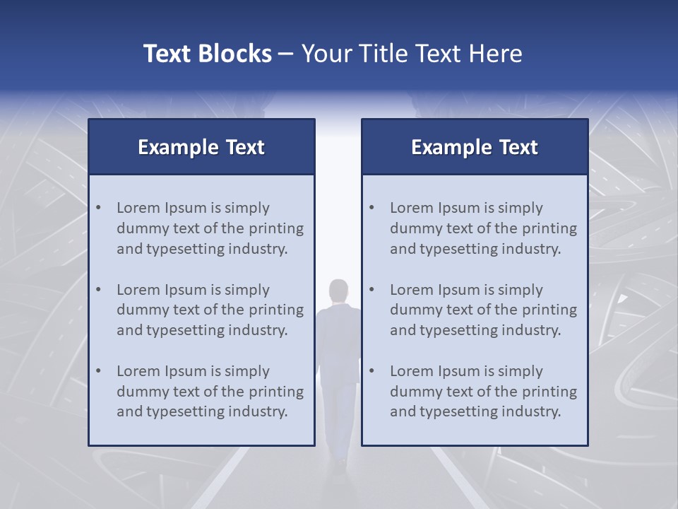 Straight Path Strategy Stay On Course PowerPoint Template