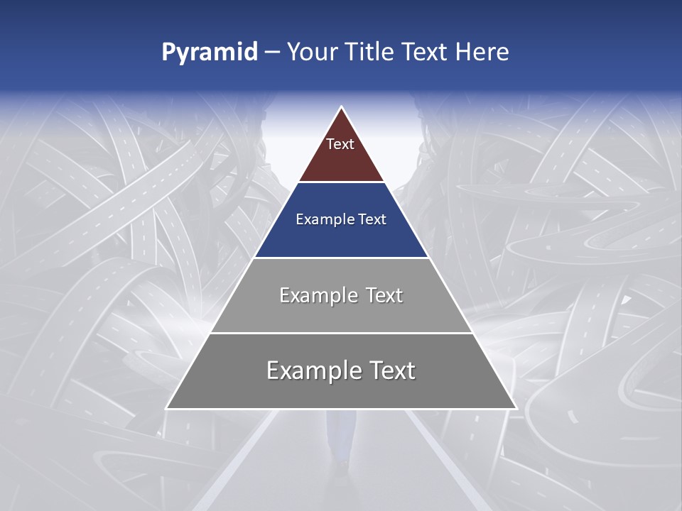 Straight Path Strategy Stay On Course PowerPoint Template