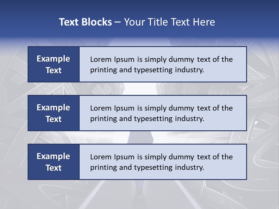 Straight Path Strategy Stay On Course PowerPoint Template