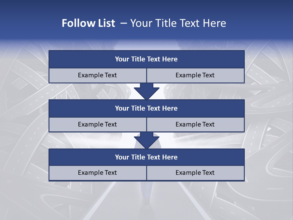 Straight Path Strategy Stay On Course PowerPoint Template