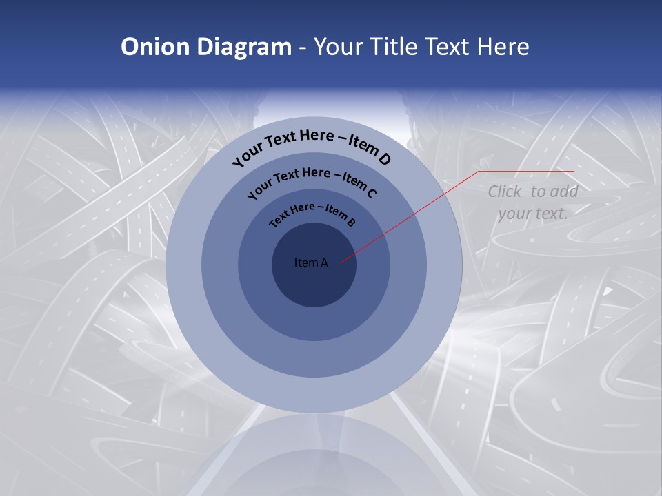 Straight Path Strategy Stay On Course PowerPoint Template