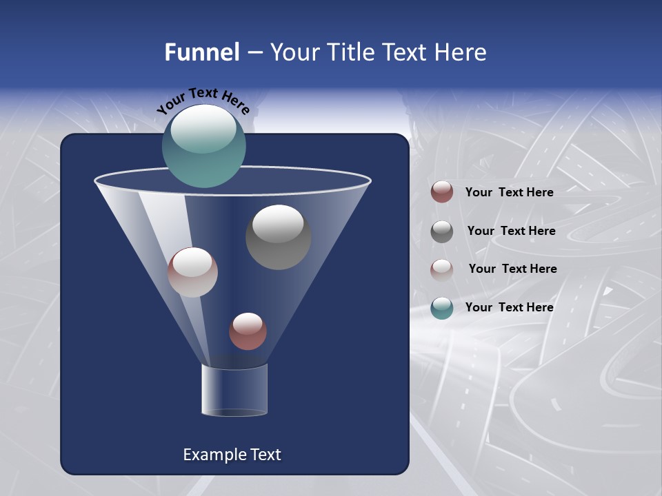 Straight Path Strategy Stay On Course PowerPoint Template