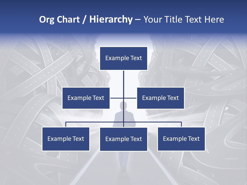 Straight Path Strategy Stay On Course PowerPoint Template