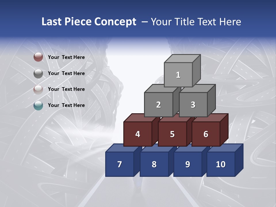 Straight Path Strategy Stay On Course PowerPoint Template