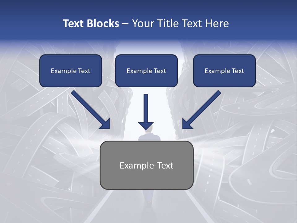 Straight Path Strategy Stay On Course PowerPoint Template