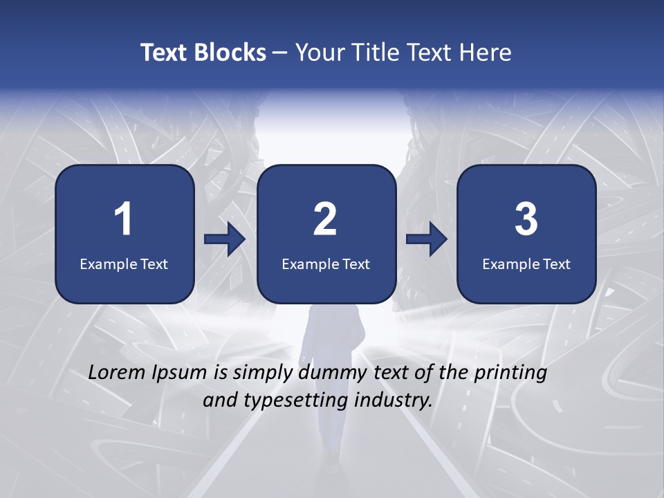 Straight Path Strategy Stay On Course PowerPoint Template
