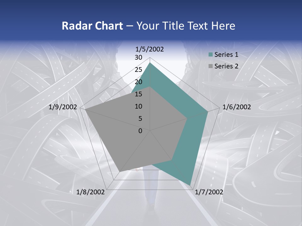 Straight Path Strategy Stay On Course PowerPoint Template