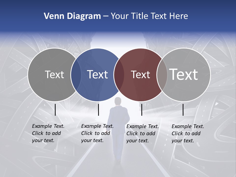 Straight Path Strategy Stay On Course PowerPoint Template