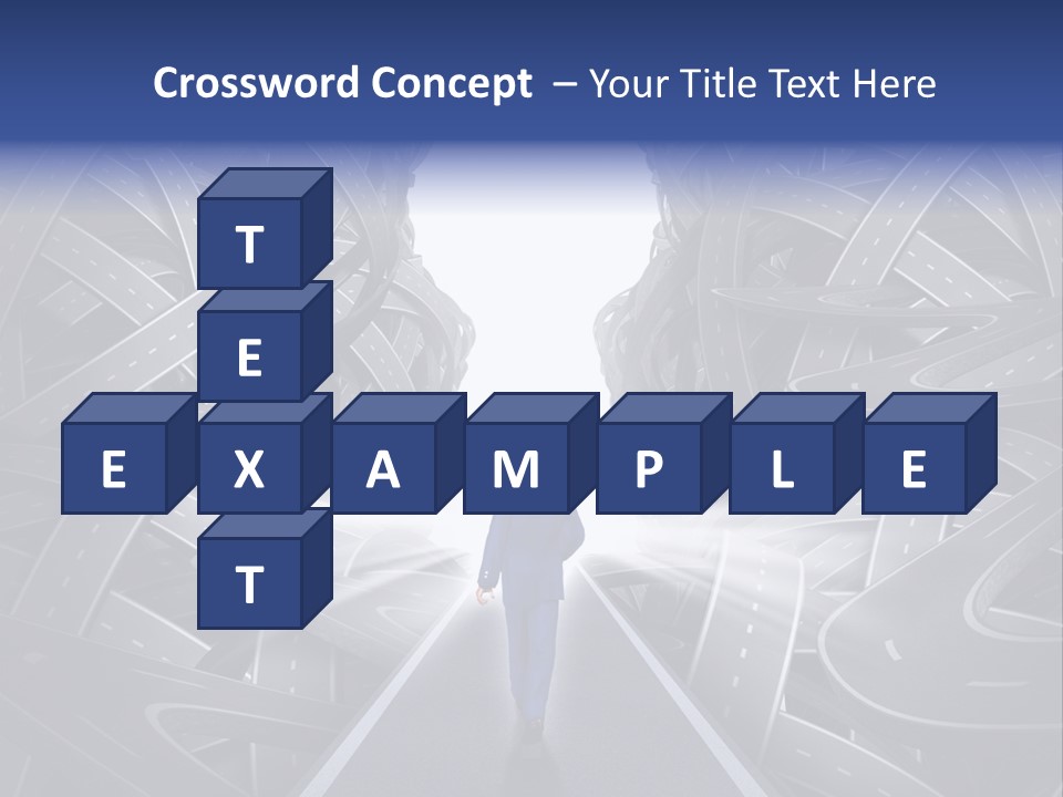 Straight Path Strategy Stay On Course PowerPoint Template
