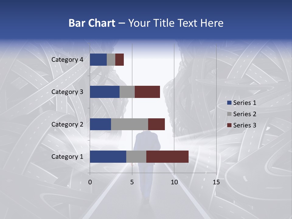 Straight Path Strategy Stay On Course PowerPoint Template