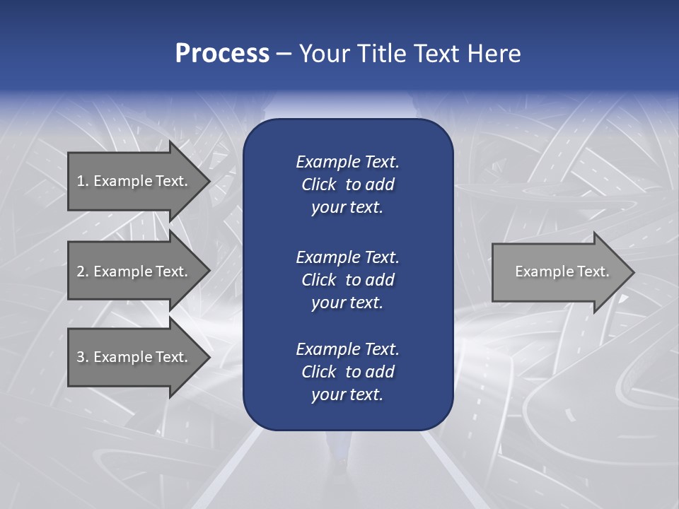 Straight Path Strategy Stay On Course PowerPoint Template
