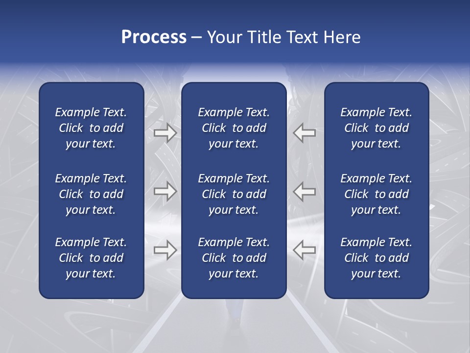 Straight Path Strategy Stay On Course PowerPoint Template