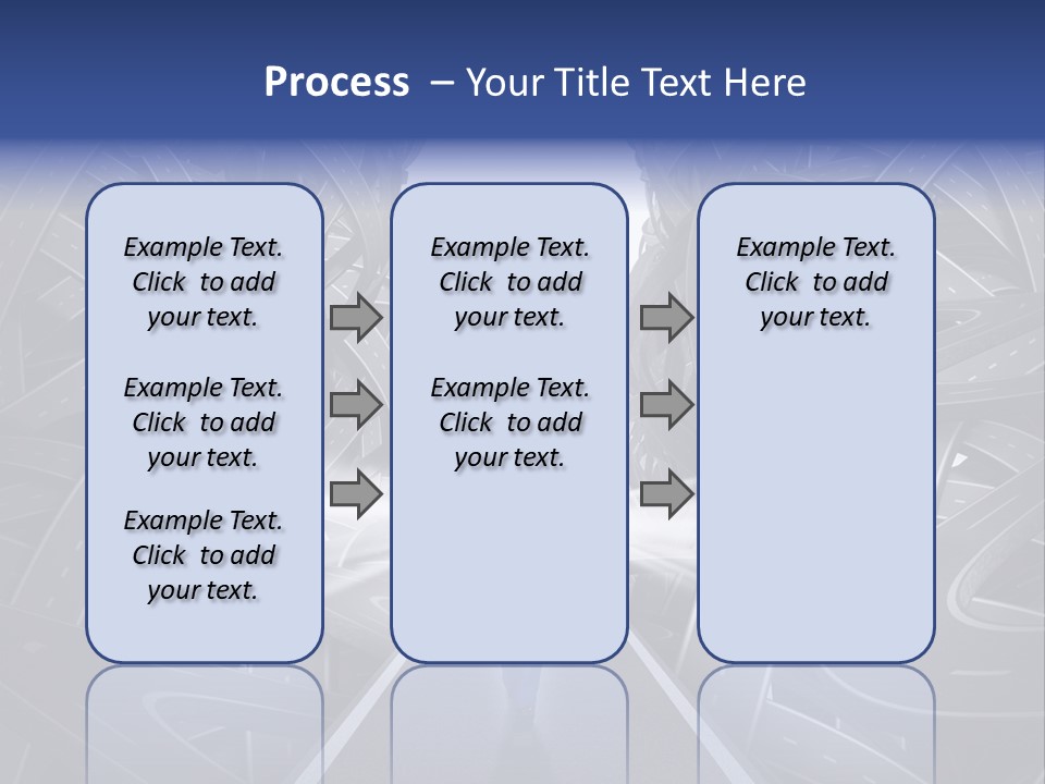 Straight Path Strategy Stay On Course PowerPoint Template