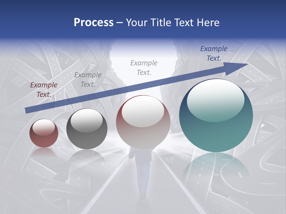 Straight Path Strategy Stay On Course PowerPoint Template