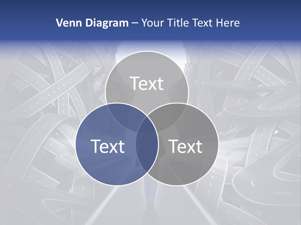 Straight Path Strategy Stay On Course PowerPoint Template