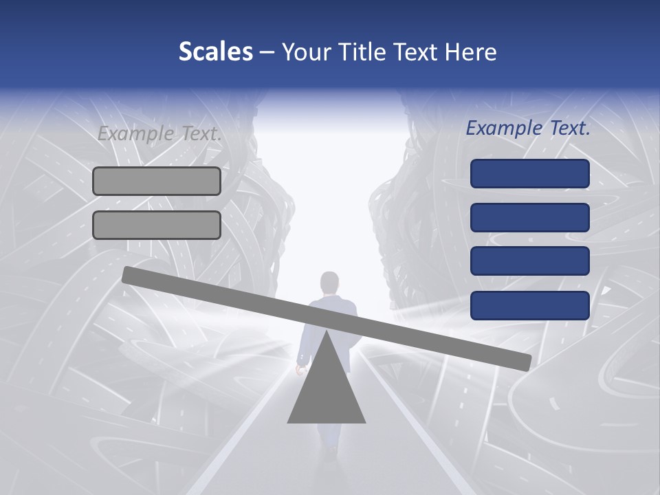 Straight Path Strategy Stay On Course PowerPoint Template